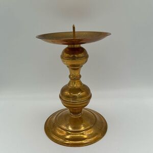Elegant Brass Candle Holder